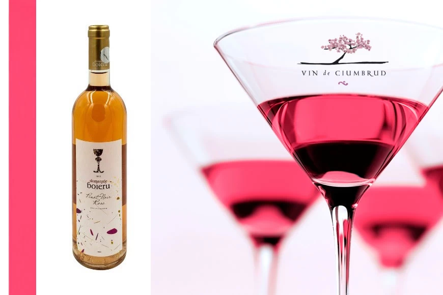 Vin roze demisec Boieru Pinot Noir