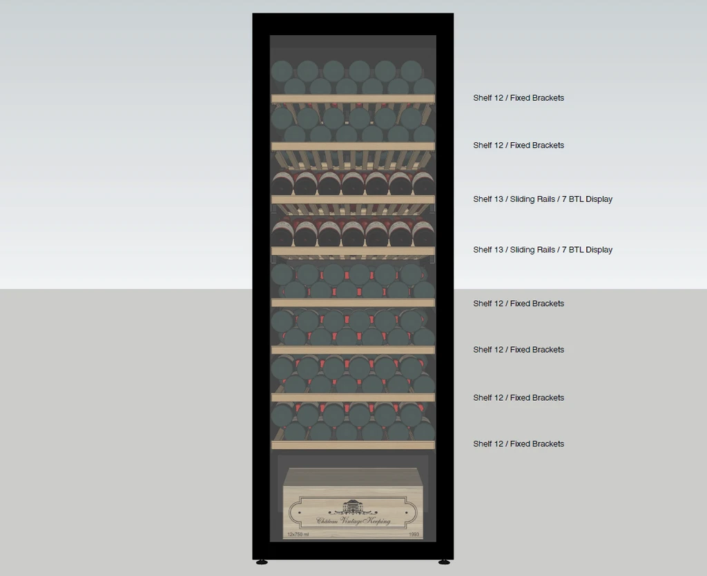 Frigider pentru vin, Xi Cool Optimus Model 2