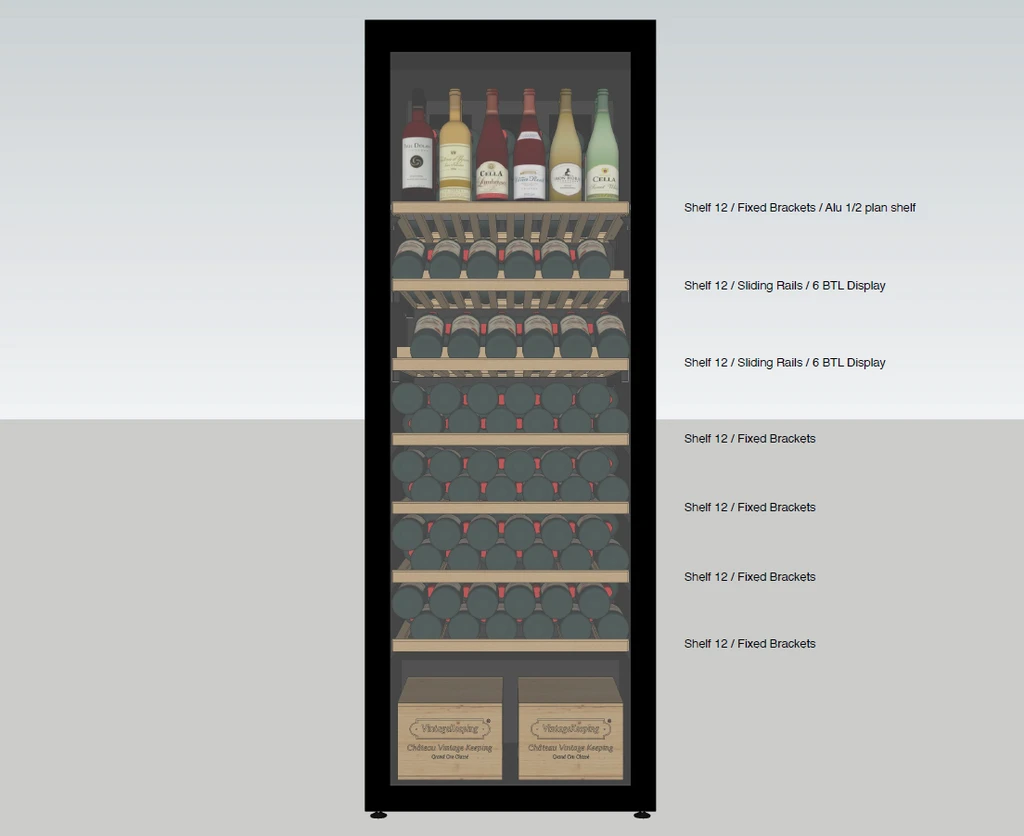 Frigider pentru vin, Xi Cool Optimus Model 3