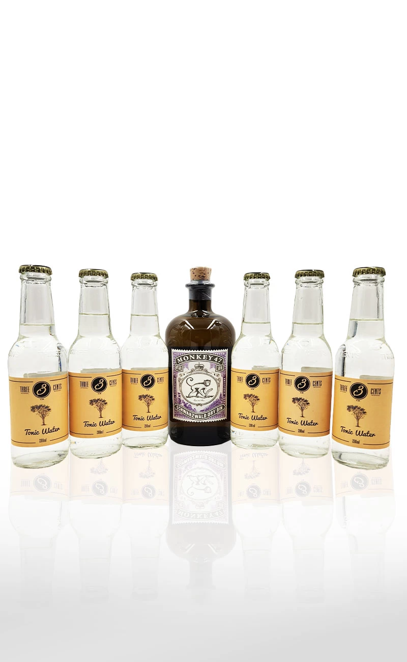 Pachet Gin, Monkey 47 0.5L + 6 buc Apa Tonica