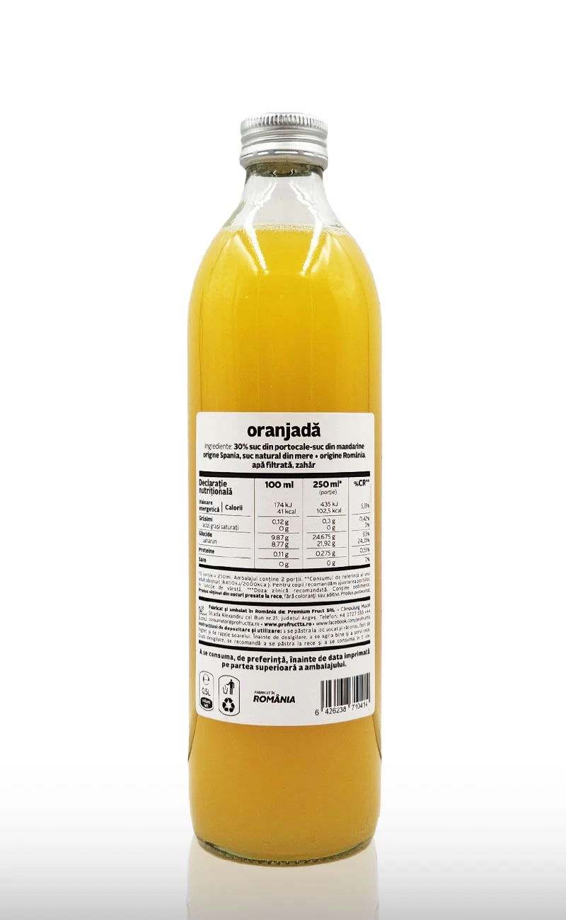 Oranjada Profructta, 0.5L