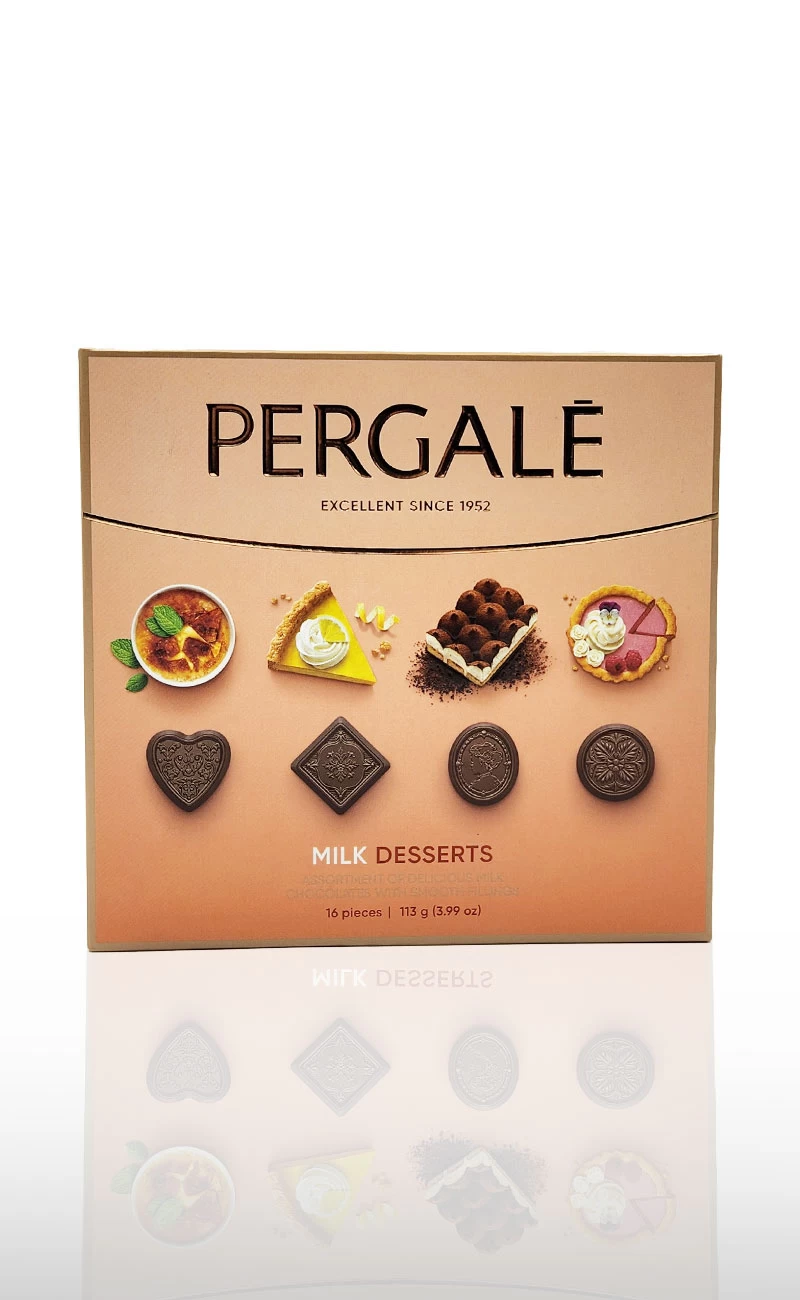 Bomboane de ciocolata, Pergale Milk Desserts, 113g