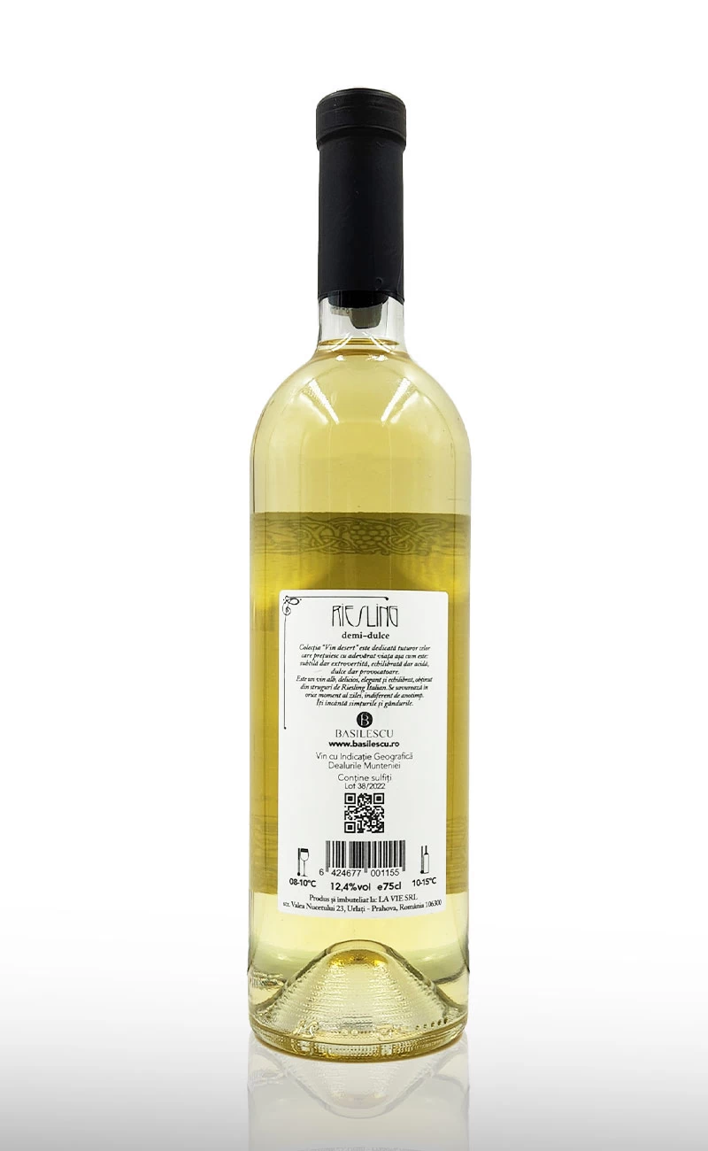 Vin alb demidulce, Basilescu Riesling