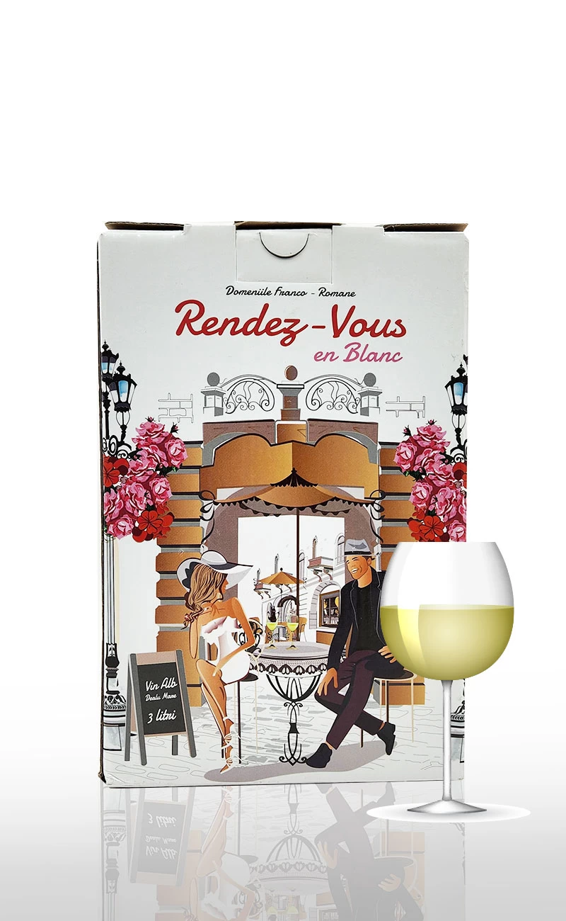 Vin alb demisec, DFR Rendes Vous Bag in Box 3L