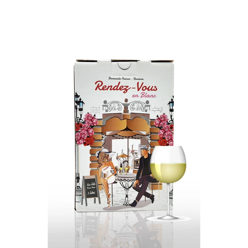 Vin alb demisec, DFR Rendes Vous Bag in Box 3L