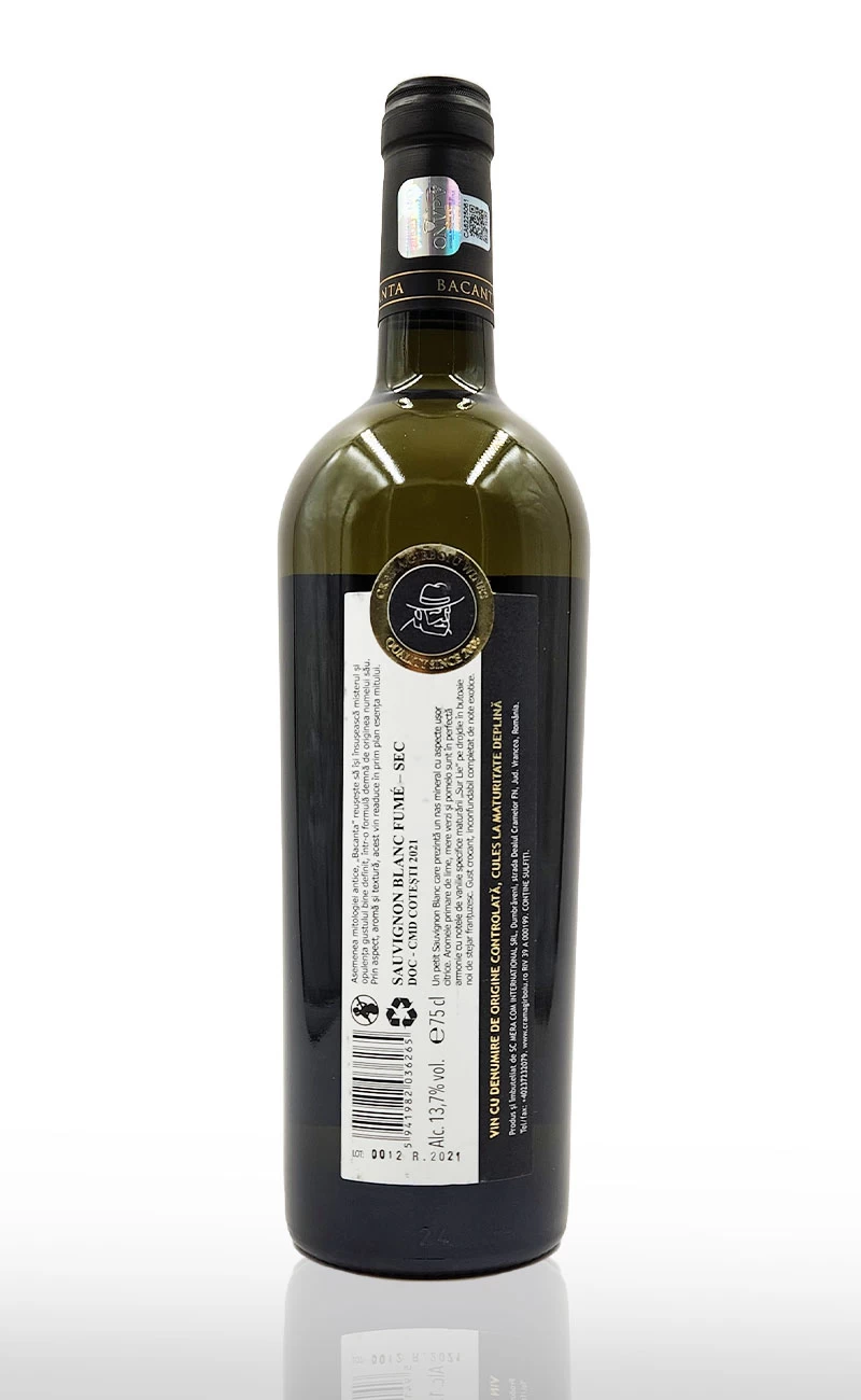 CRAMA GARBOIU BACANTA SAUVIGNON BLANC FUME