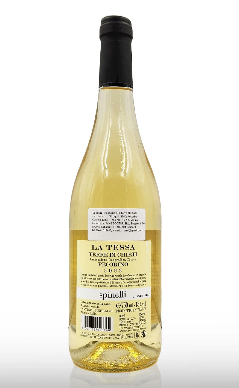 Vin alb sec, La Tessa Pecorino Terre di Chieti