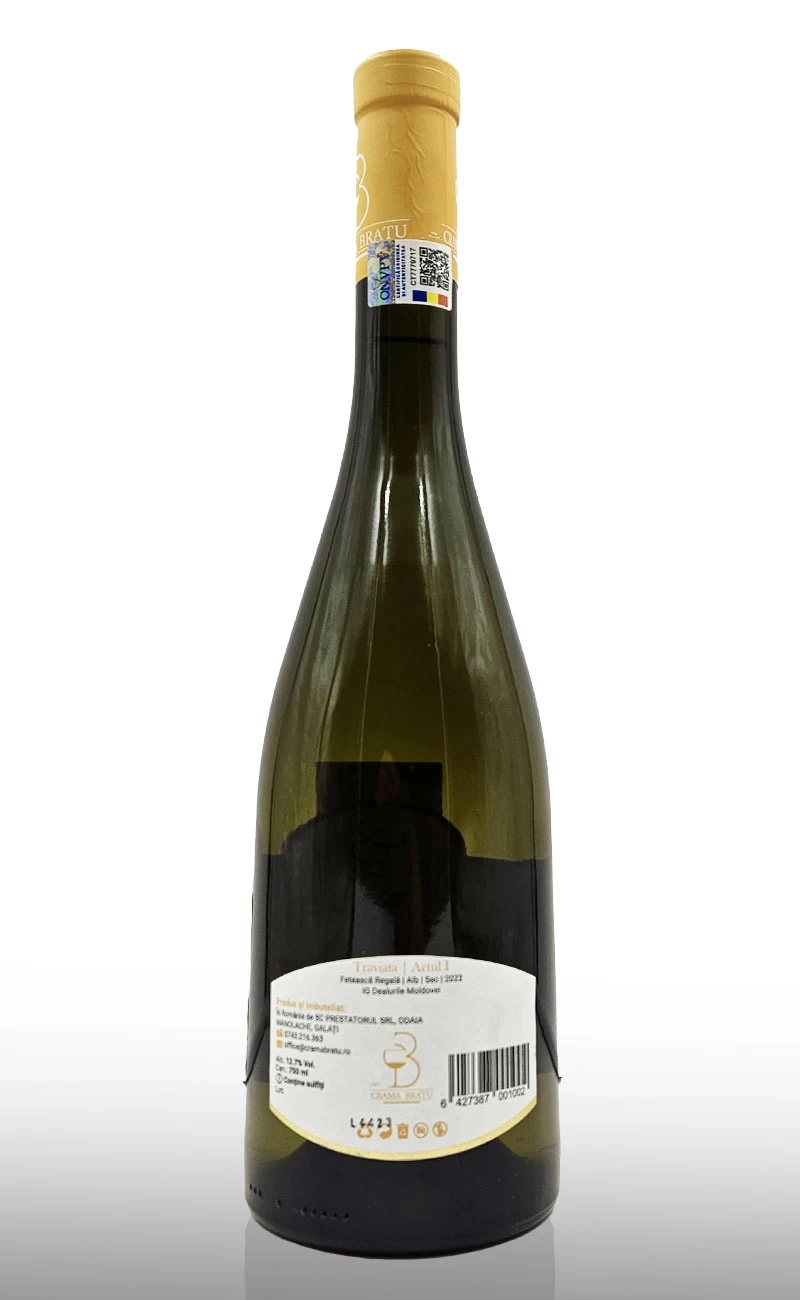 Vin alb sec, Traviata Actul I Feteasca Regala