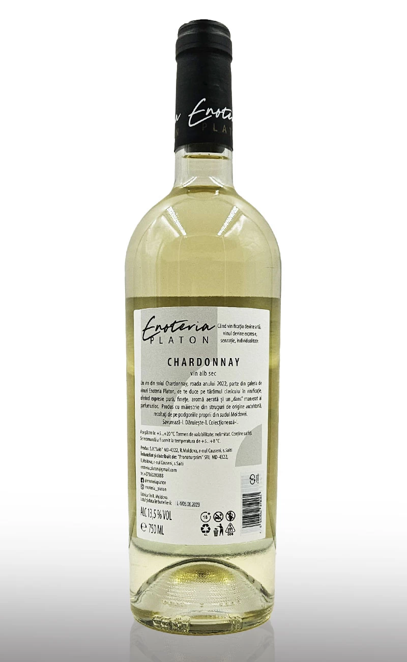 Vin alb sec, Enoteria Platon Chardonnay
