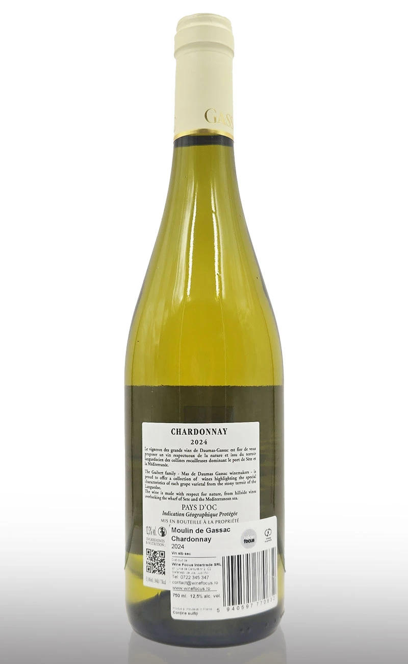 Vin alb sec, Moulin de Gassac Chardonnay