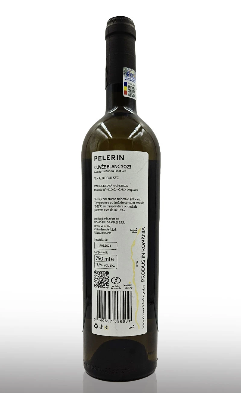 Vin alb demisec, Pelerin Cuvee Blanc