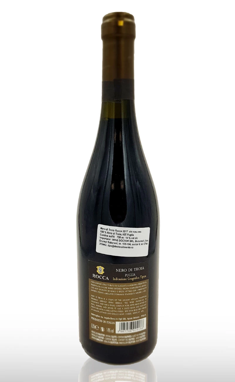 Vinul rosu sec, Rocca Nero di Troia Puglia