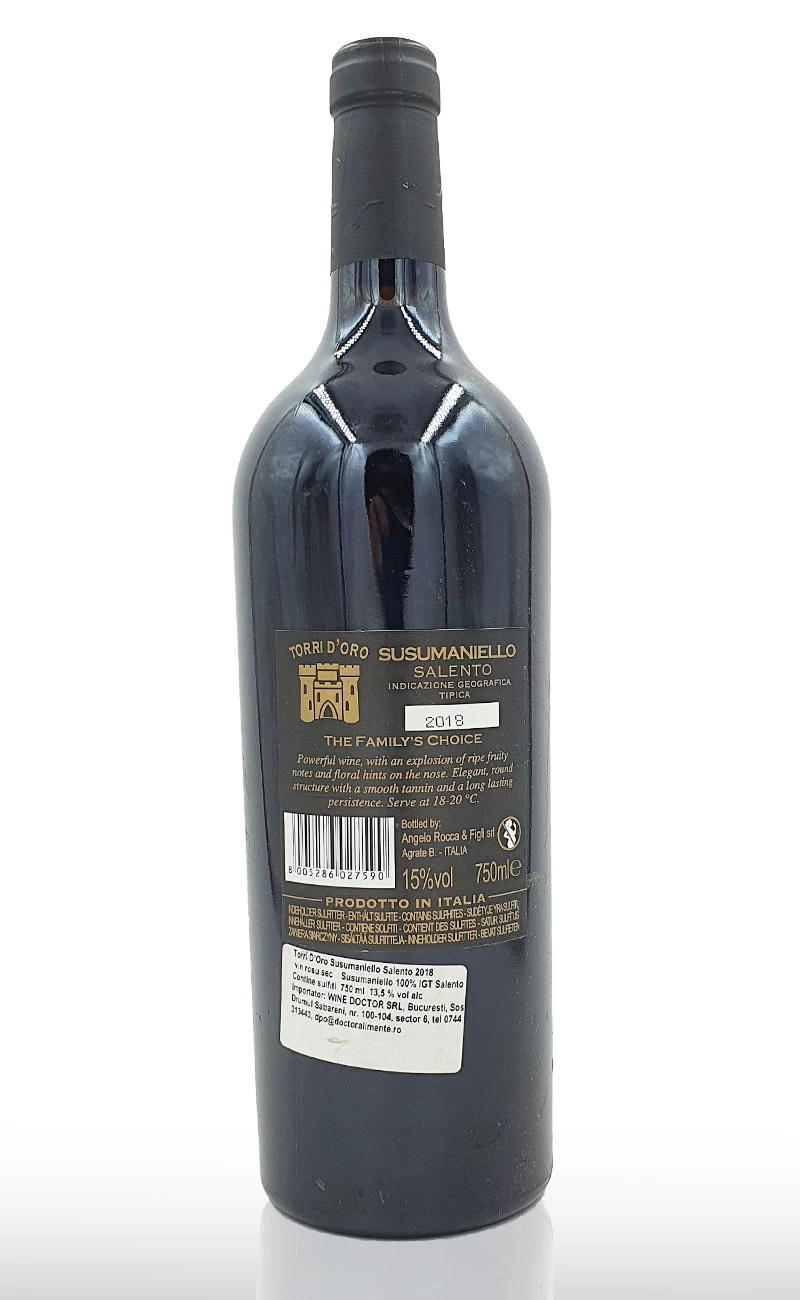 Vin rosu sec, Torri D'Oro Susumaniello Salento