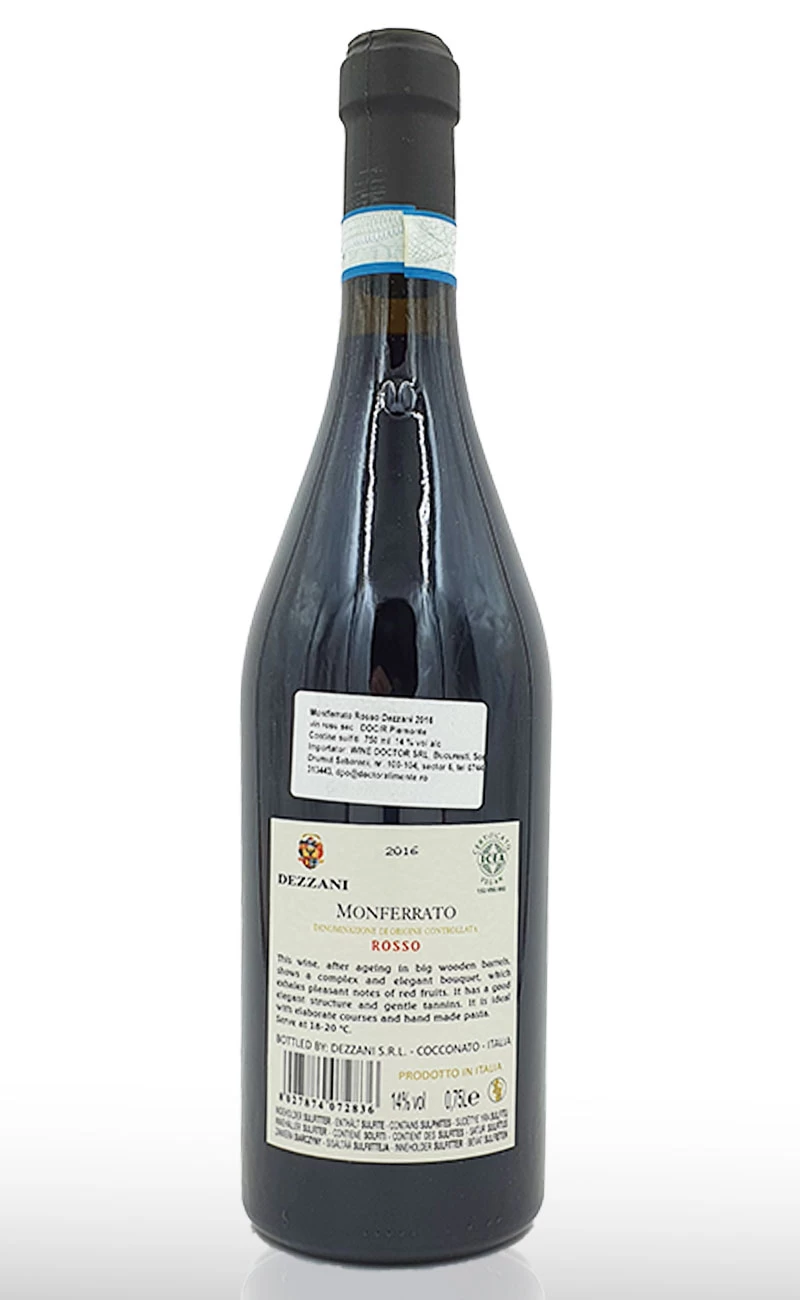 Vin rosu sec, Dezzani Monferrato Rosso