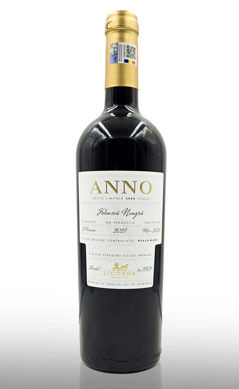 Vin rosu sec, Licorna Anno Feteasca Neagra