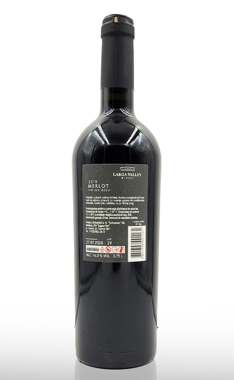 Vin rosu sec, Larga Valley Merlot