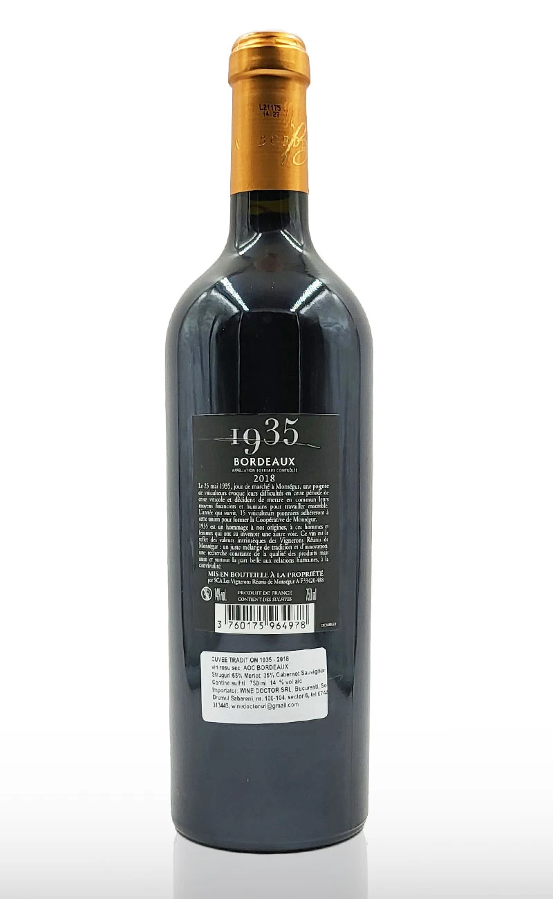 Vin rosu sec, Bordeaux Cuvee Tradition 1935