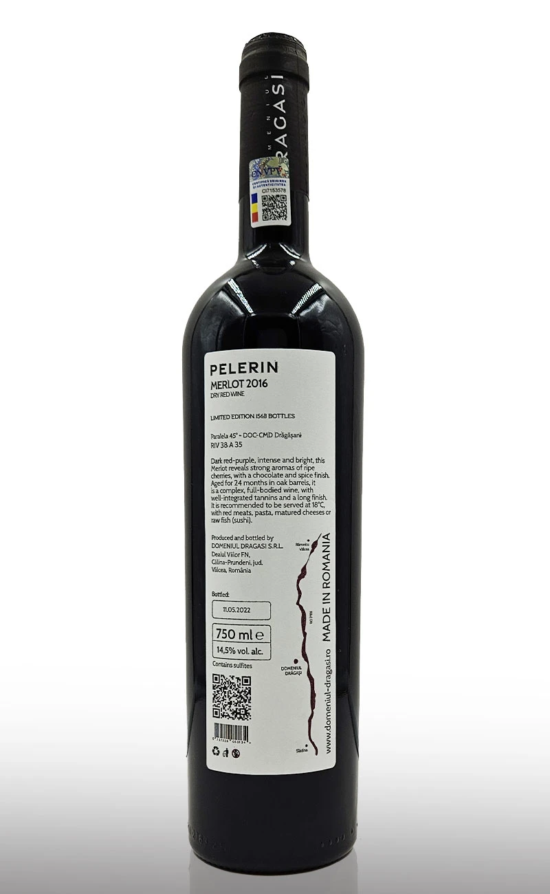 Vin rosu sec, Pelerin Merlot