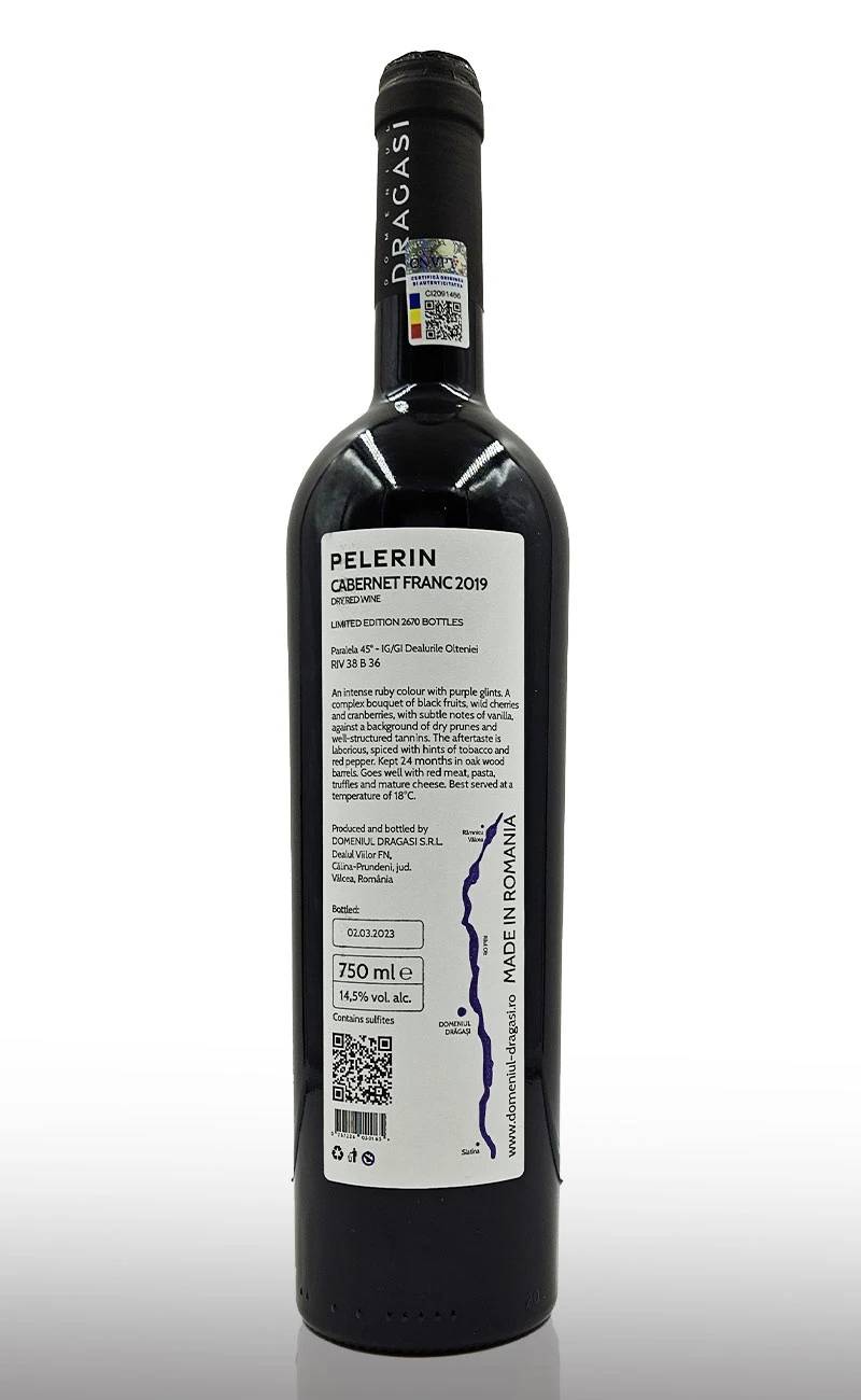 Vin rosu sec, Pelerin Cabernet Franc