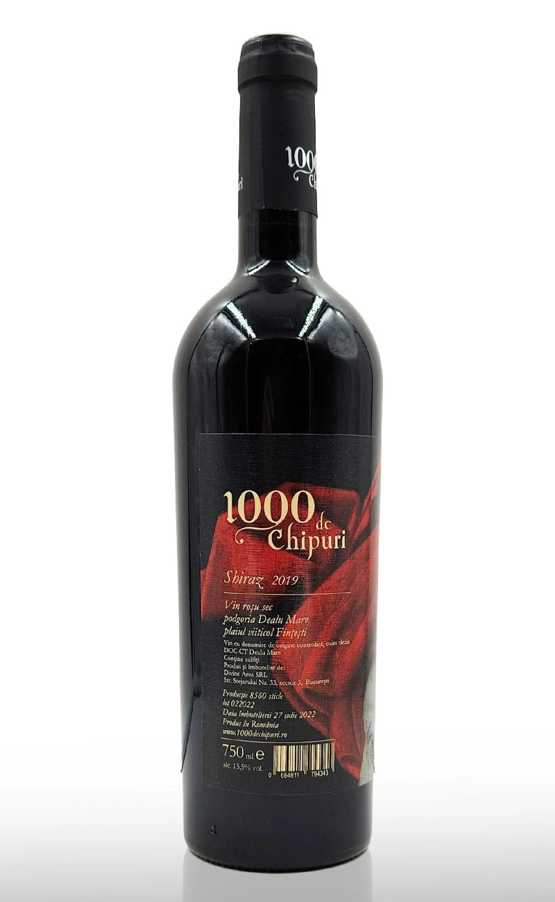 Vin rosu sec, 1000 Chipuri Shiraz