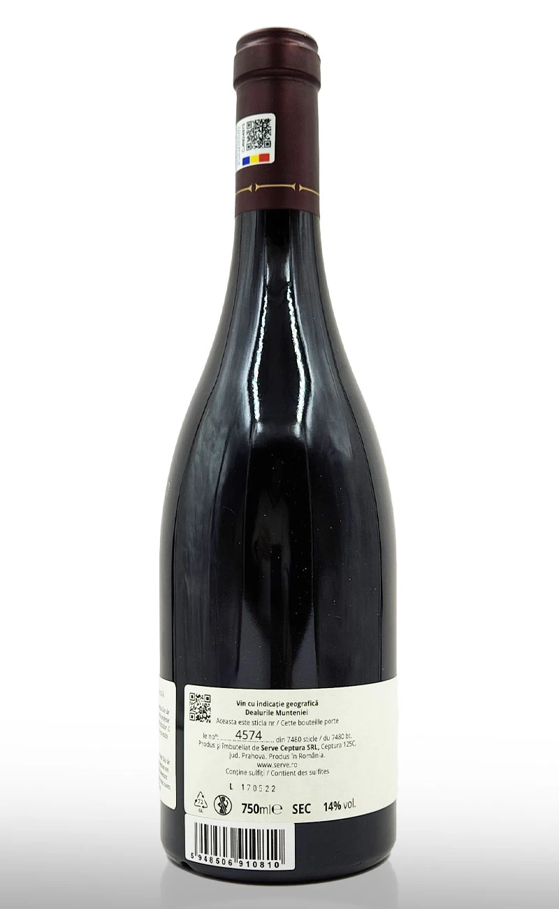 Vin rosu sec, Serve Cuvee Guillaume