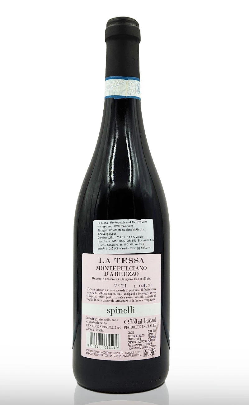 Vin rosu sec, La Tessa Montepulciano D'Abruzzo