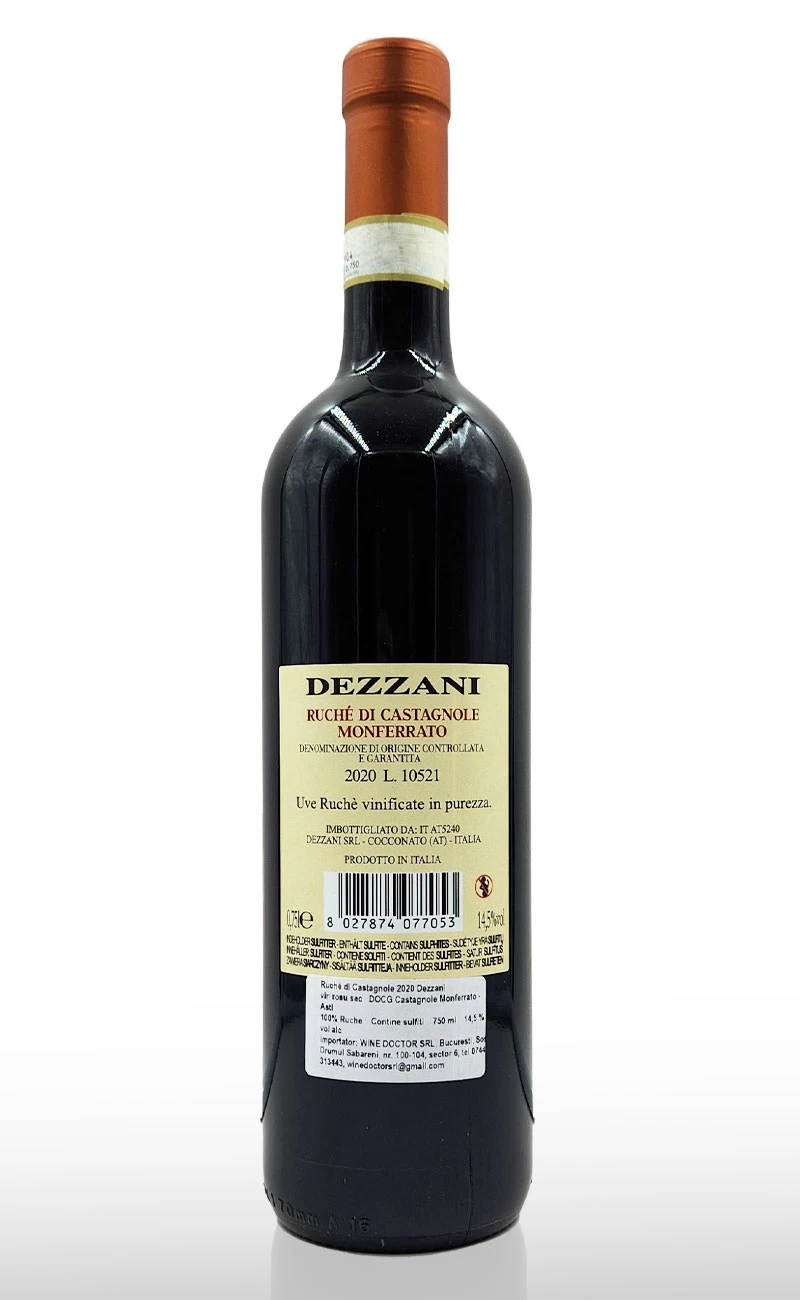 Vin rosu sec, Dezzani Ruche di Castagnole Monferrato