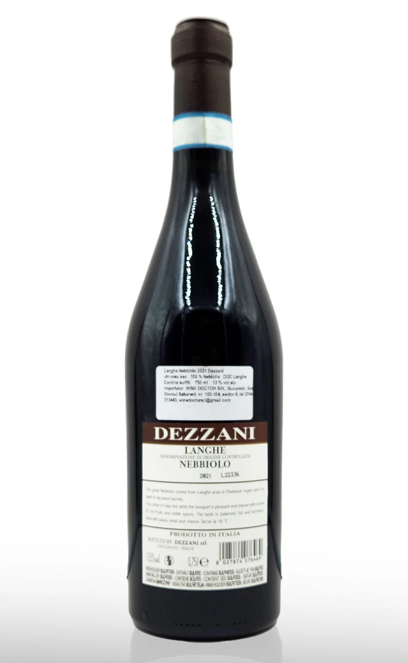 Vin rosu sec, Dezzani Langhe Nebbiolo