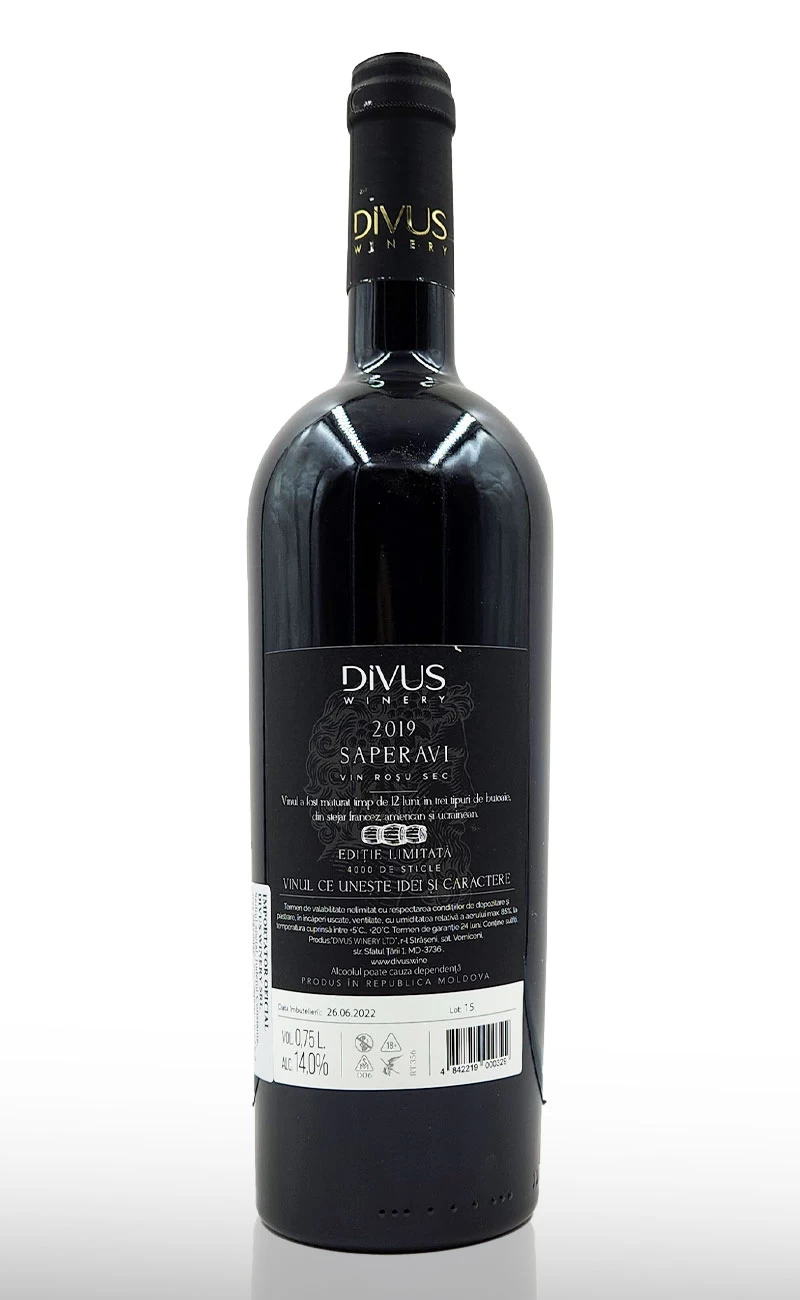 Vin rosu sec, Divus Saperavi