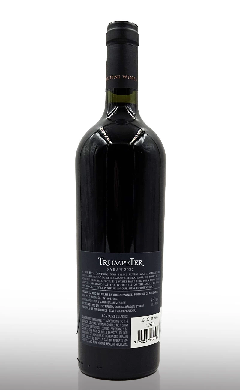 Vin rosu sec, Trumpeter Syrah Argentina