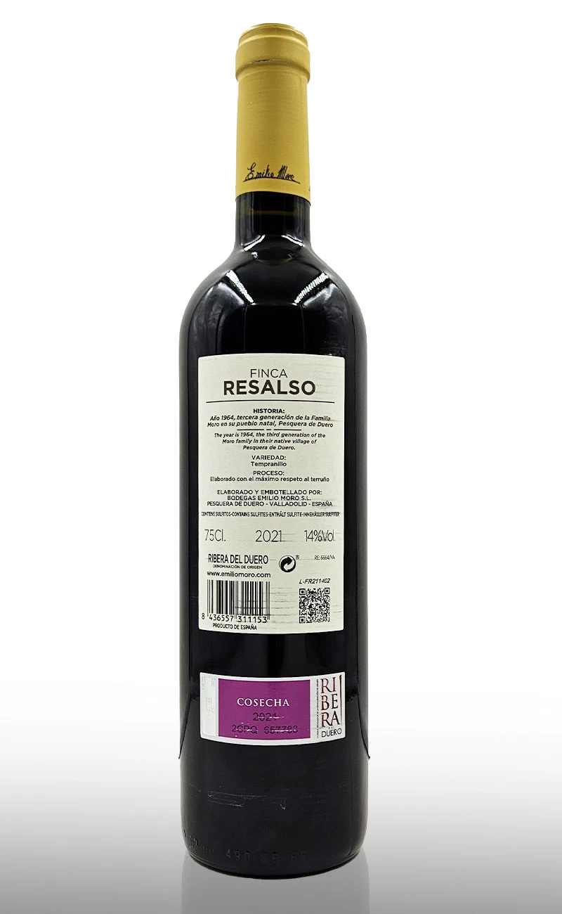 Vin rosu sec, Finca Resalso Tempranillo