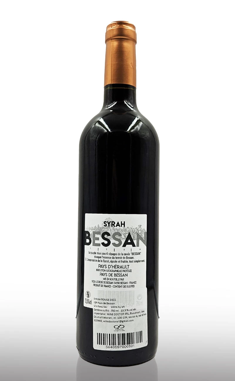 Vin rosu sec, Syrah Bessan