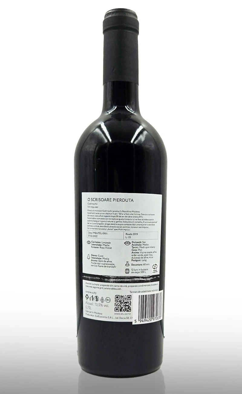 Vin rosu sec, Atu O Scrisoare Pierduta Codrinschii