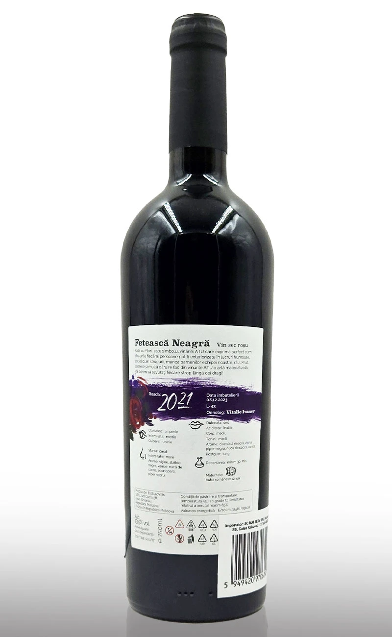 Vin rosu sec, Atu Fata cu Flori Feteasca Neagra