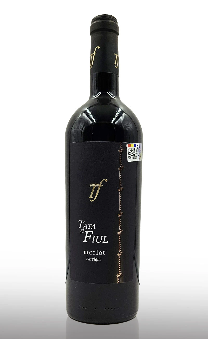 Vin rosu sec, Tata si Fiul Merlot Barrique