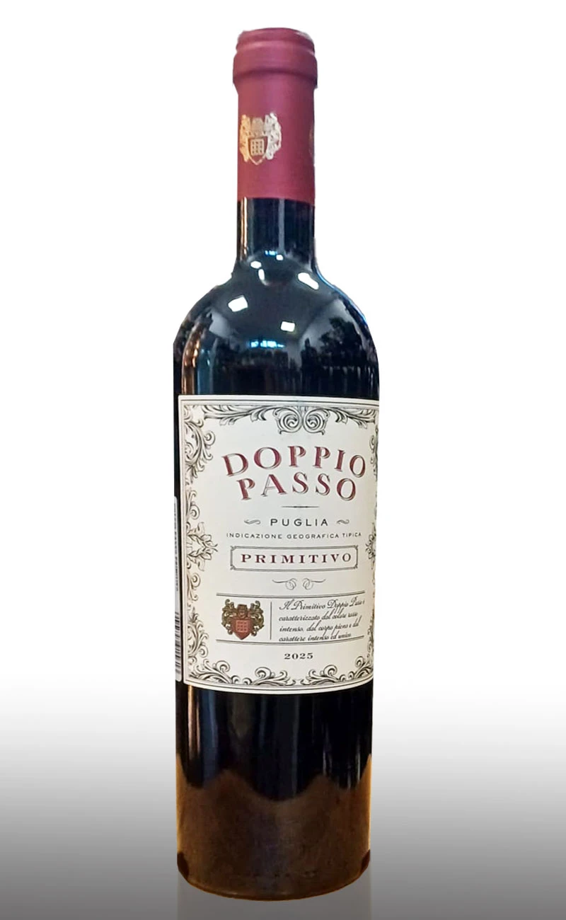 Vin rosu sec, Primitivo Doppio Passo
