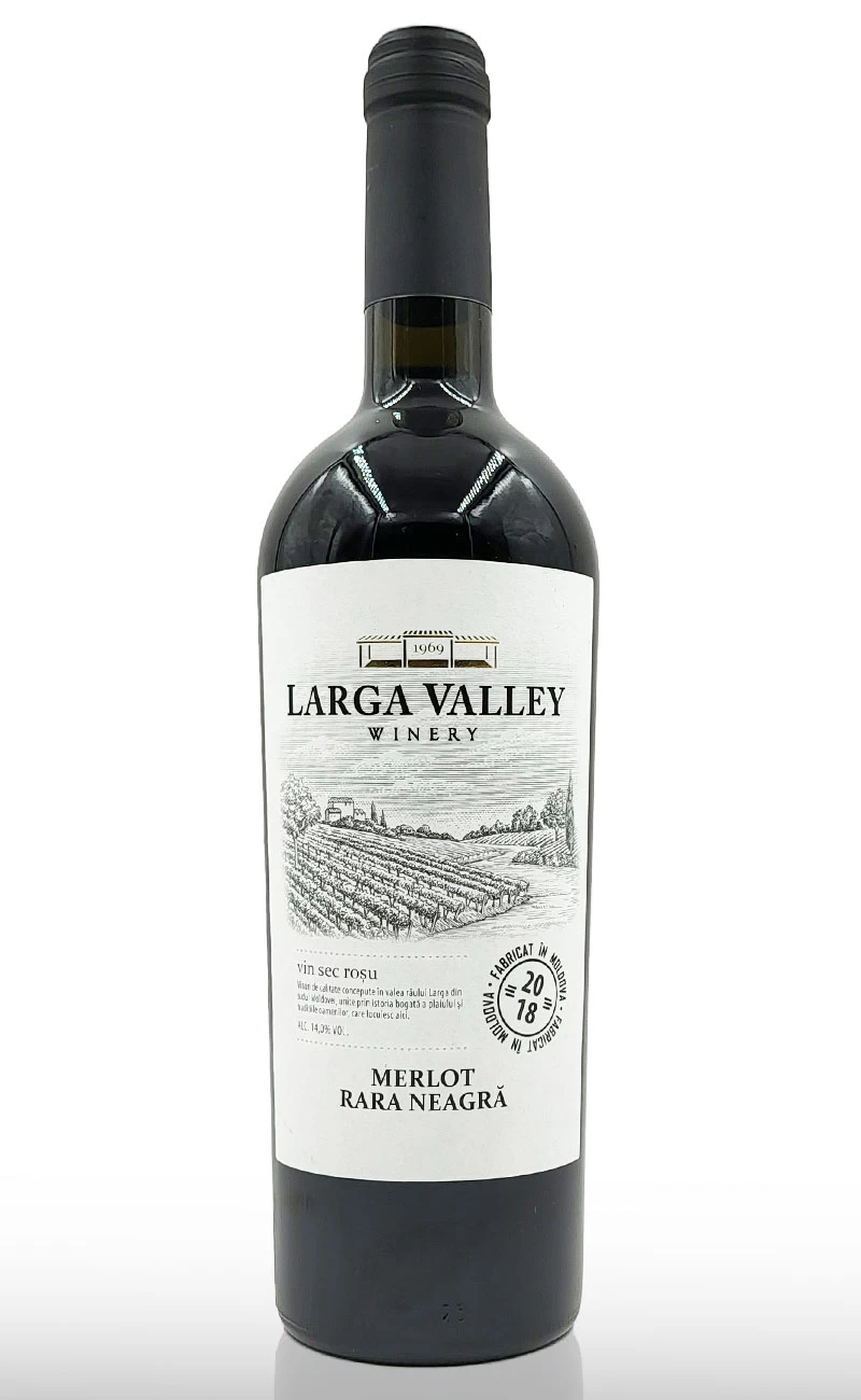 MERLOT + RARA NEAGRA LARGA VALLEY ROSU SEC