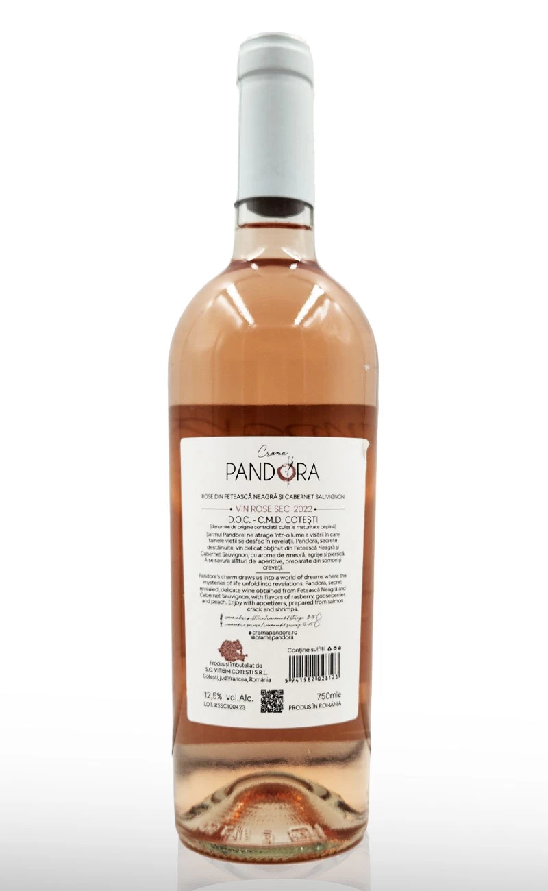 Vin roze sec, Pandora Secrets Rose