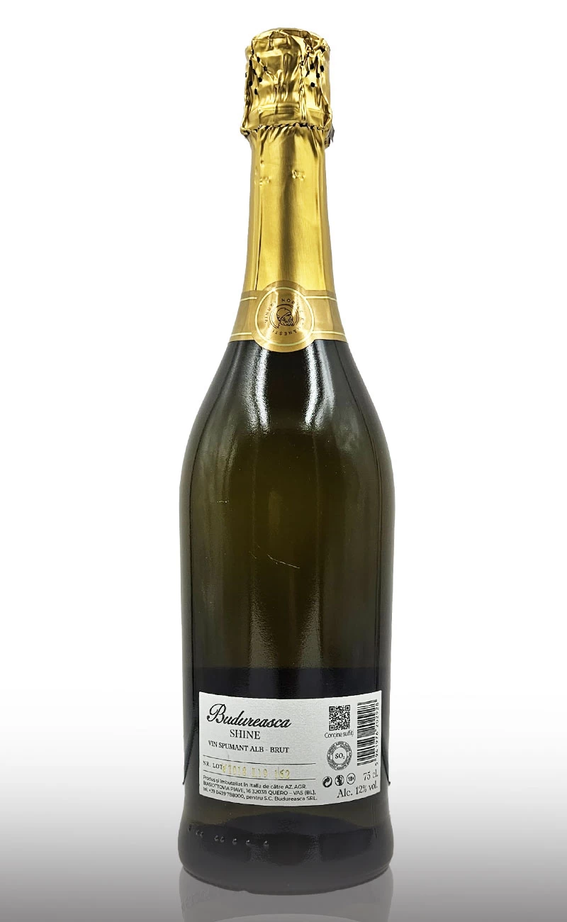 Vin spumant alb brut, Budureasca Shine
