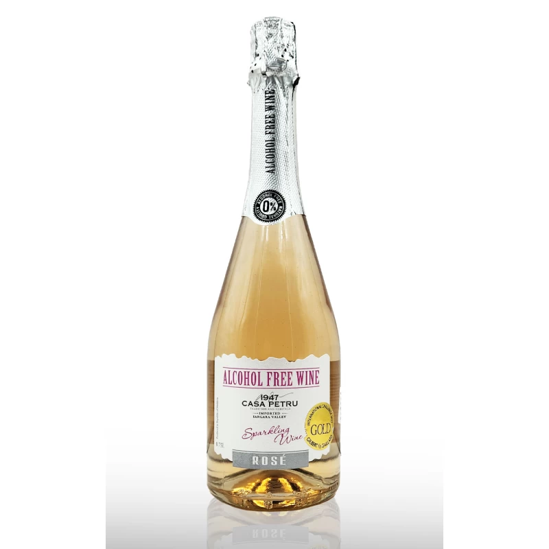 Vin spumant roze fara alcool, Casa Petru