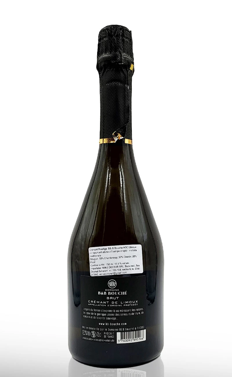 Vin spumant alb brut, Cremant Prestige B&amp;B Bouche