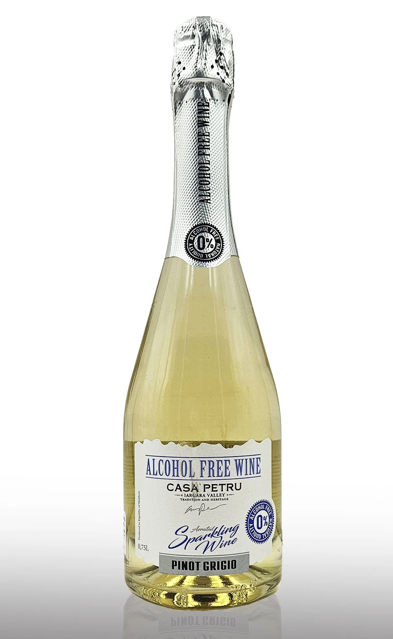 Vin spumant alb fara alcool, Casa Petru Pinot Grigio