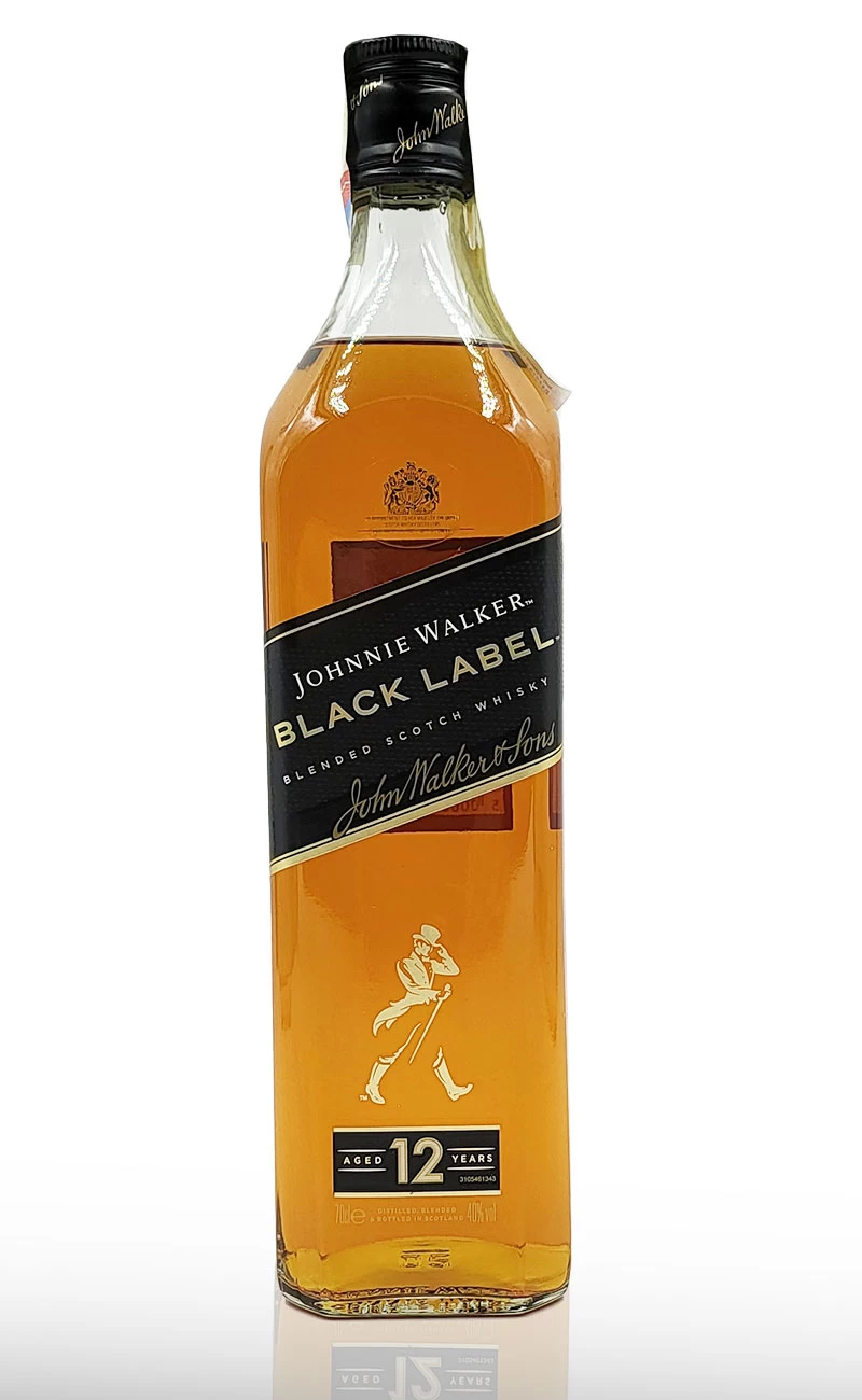 Whisky, Johnnie Walker Black Label 12 ani 0.7L cu cutie