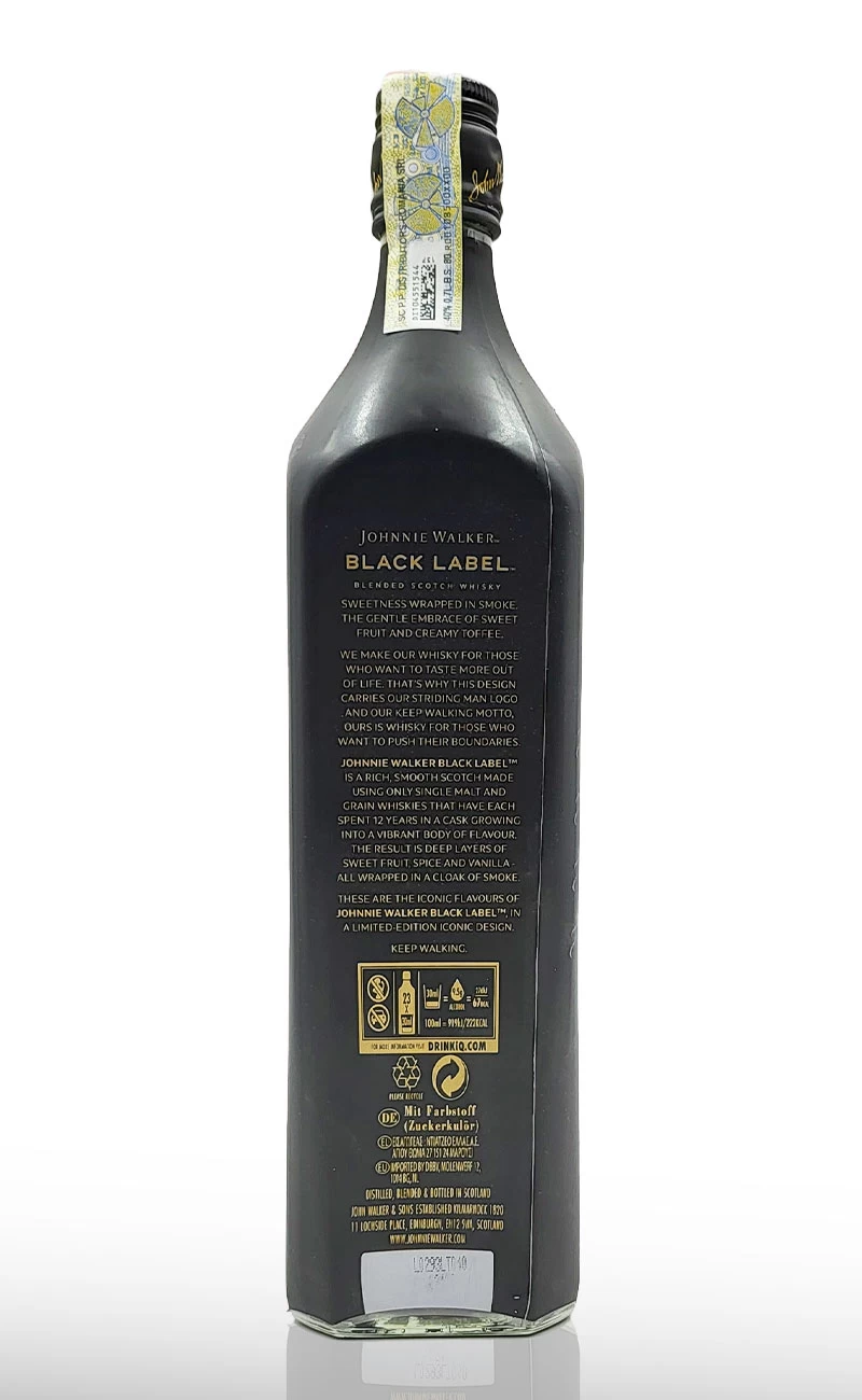 JOHNIE WALKER BLACK LABEL 0.7 L EDITIE ANIVERSARA